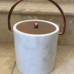 White Marble Ice Bucket 