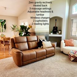 Zero Gravity Massage Recliner Sofa $1000