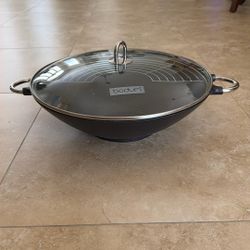 14.5” 3 Piece Cast Iron Wok Set