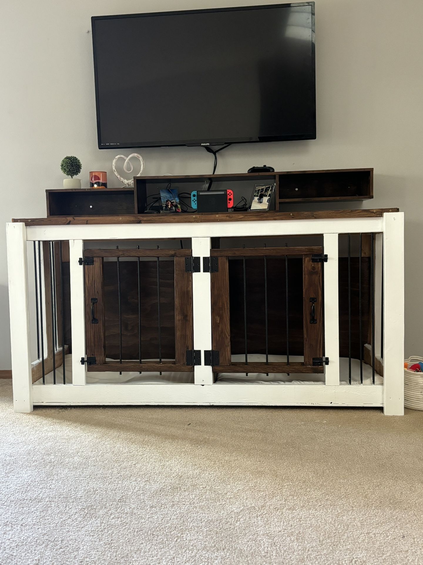 Hand Made Double Dog Crate
