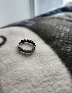 Vintage Disney Mickey Mouse Ring Size 7.5 Sterling Silver 