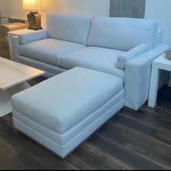 Wesley Hall Sofa & Ottoman LIKE NEW