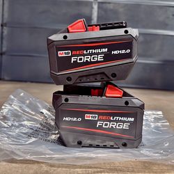 (2) Milwaukee M18 FORGE 12.0 Batteries $380