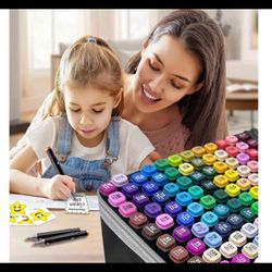 VOKIULER 168 Colors Art Markers Set For Art  ( Brand New, Never Used, In Box ) For $40
