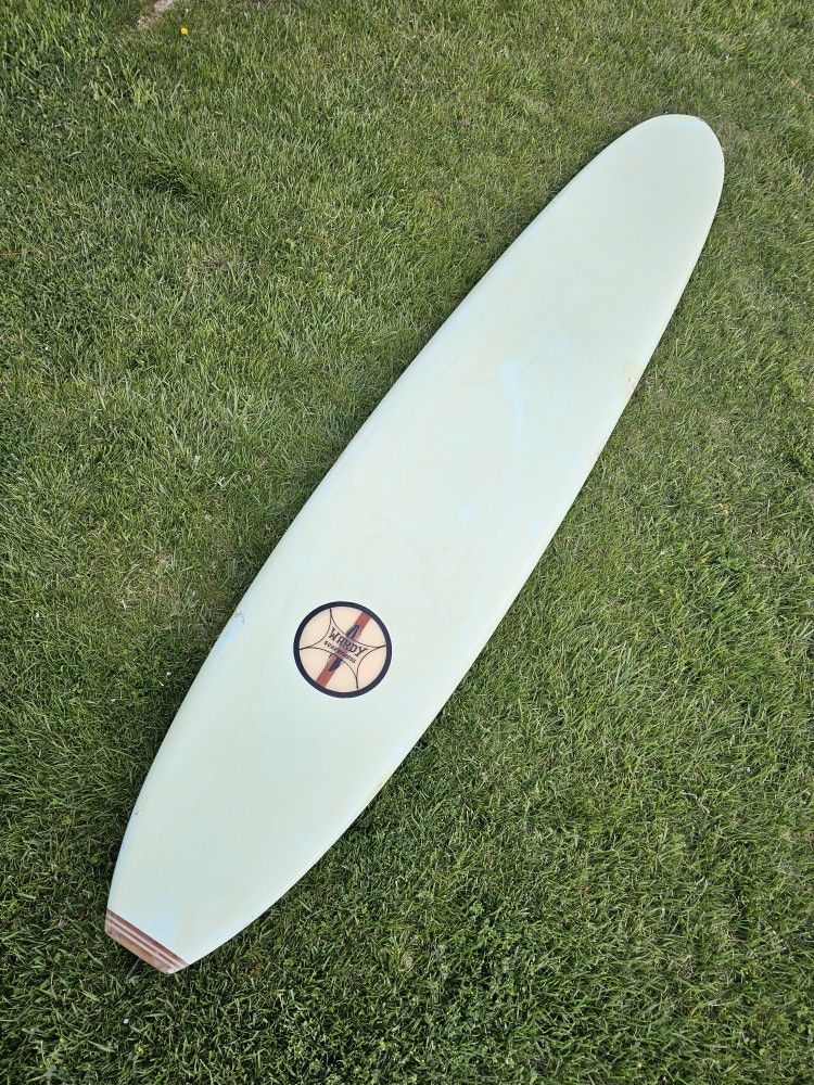 Vintage 1960s Wardy Longboard Surfboard