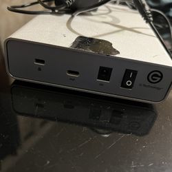     +3 This item is a G-Technology G-DRIVE external hard drive, specifically a desktop model like the G-DRIVE G1 or G-DRIVE USB-C.  