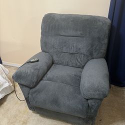 Electric Blue Recliner 