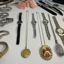 Jewelry/ Watches Lot- Gold Filled, Quartz, 18KGP