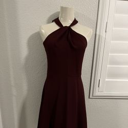 Short Maroon Dress, Size 2