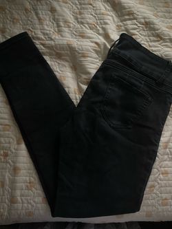 High-Waisted Black Skinny Jeans