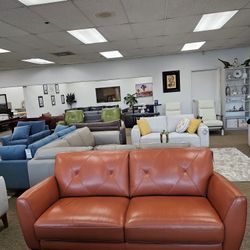 100% Top Grain Leather Sofa ( Myia)