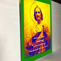 Canvas wall decoration 30”x42”. Brand new we can make it in different sizes, from  4.5”x4.5” to 30”x66”, Wood frame and sprayed with glossy clear coat