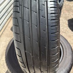 205/60r16 USED TIRES FORCEUM FOR SALE SET OF 4 TIRES $180 CASH WITH INSTALLED 