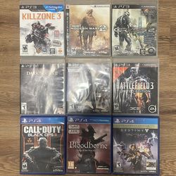 PS3 and PS4 games