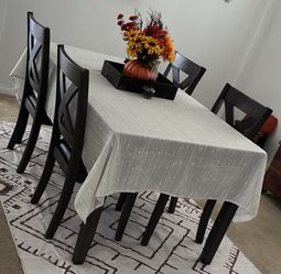 Dark Grey Table For Four