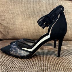 Women’s Size 7.5 Black Print Heels Shoes Jessica Simpson