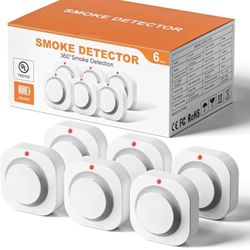 Smoke Alarm Fire Detector six pack