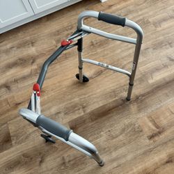 Like new Lightweight 2-Button Folding Rolling Walker For Seniors And Adults
