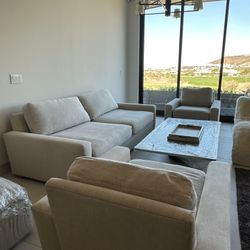 Restoration Hardware Maxwell Sofa + 2 Chairs Set