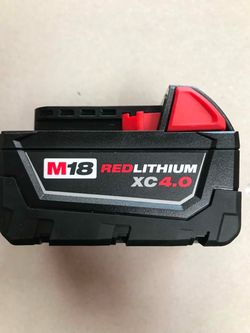 Milwaukee new 4ah battery 18M
