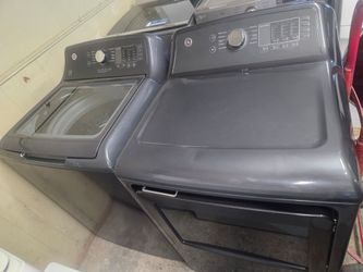 Ge Top Load Washer And Dryer Electric Set With Agitator Newer Model Warranty Financing With Snap If You Qualify