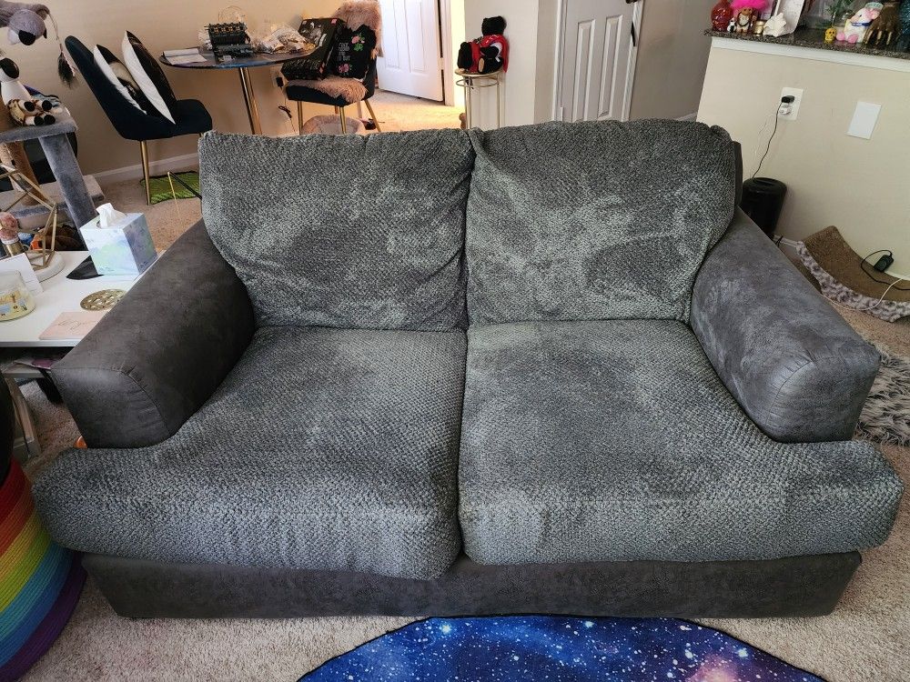 Grey Love Seat