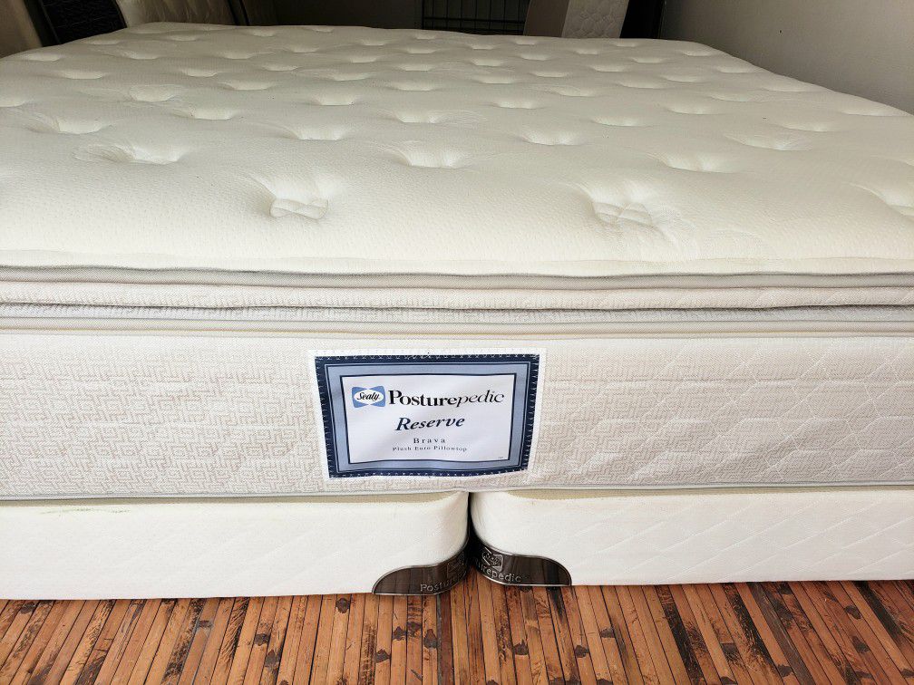 sealy pillow top mattress and box springs full