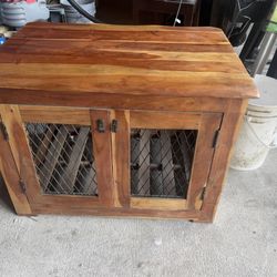 side table, dog crate 