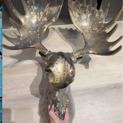 CUSTOM  FAUX TAXIDERMY MOOSE BUST (WALL MOUNT)