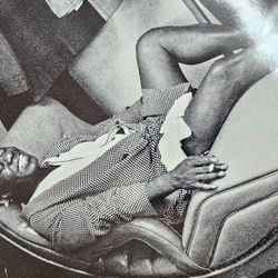 Louis Armstrong relaxing in his dressing room at the Latin Casino in Philadelphia in 1958. 