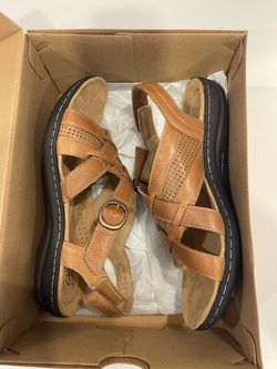Clarks Laurieann Mae, Tan Leather, Women’s 9.5M
