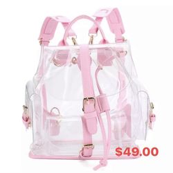 Transparent College Or Teenager Backpack.