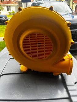 Yellow Inflatable Bounce House Blower Fan