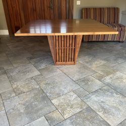Wooden Dining Table- Square- Seats 8