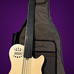 2010 Godin A5 Ultra Acoustic Electric bass With miDi Capable Roland 
