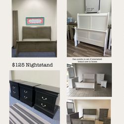 Bed Frame And Nightstands - Pricing On Photo 