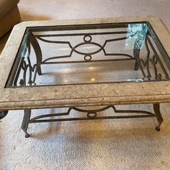 Stone Glass Coffee Table