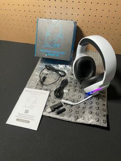 Ps5 Wireless Gaming Headset for PS5, PS4, PC, Mac, Bluetooth 5.4 Gaming Headphones W/ Noise Canceling Mic, 70H Battery, Surround Sound, Lay-Flat & Fol