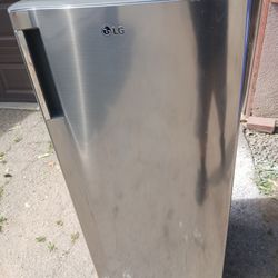 LG Upright Freezer Stainless Steel