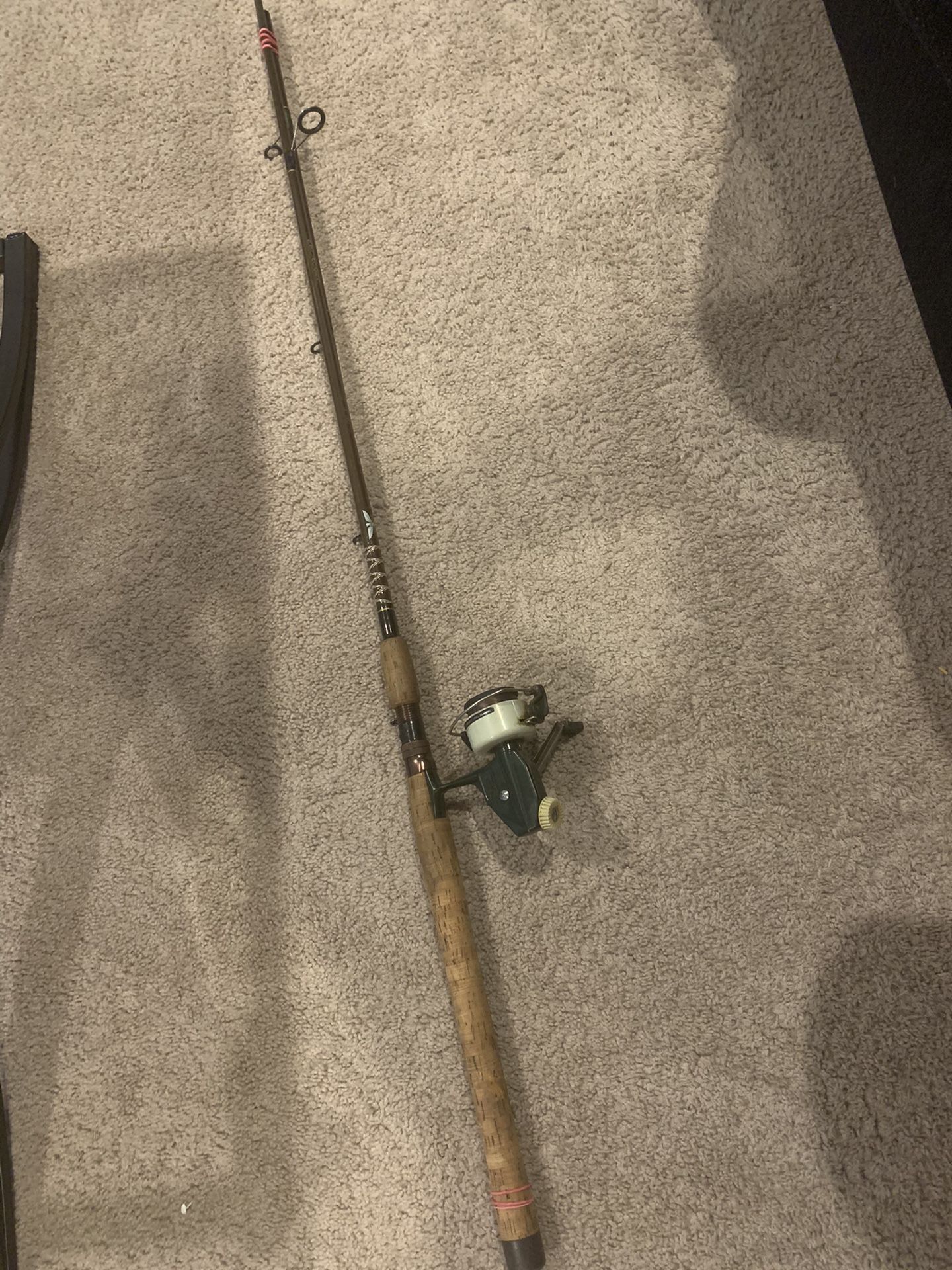 Fenwick Rod FS83 with Vintage Zebco Cardinal 4 Spinning fishing reel