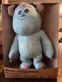 Rare Disney D23 Expo Mattel Vintage Denim Scare-dye Wash Sullen Pixar Target Exclusive 