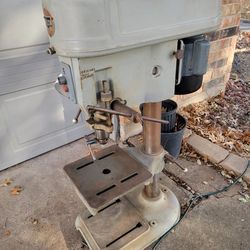 "Vintage 1965 Rockwell Delta 15"" Drill Press - USA Made - 1/2 HP"