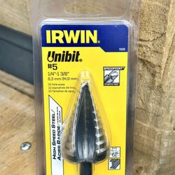 NEW Irwin 5 Step Steel Drill Bit