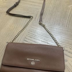 Crossbody Michael Kors small Saffiano Leather  purse 