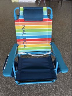 Beach chair with extra cushion pillow