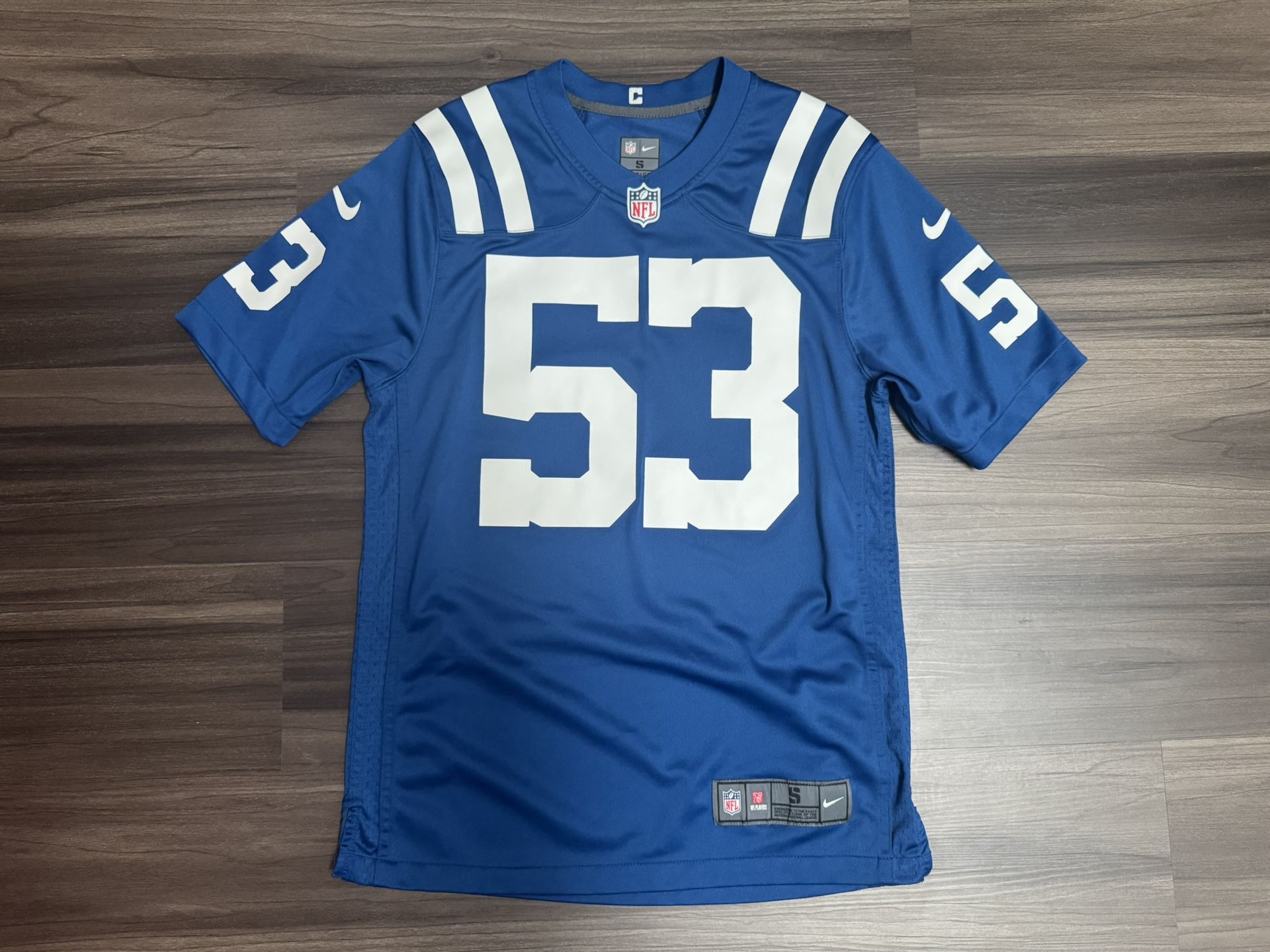 Nike Indianapolis Colts Darius Leonard #53 NFL Home On Field Jersey Men's Small