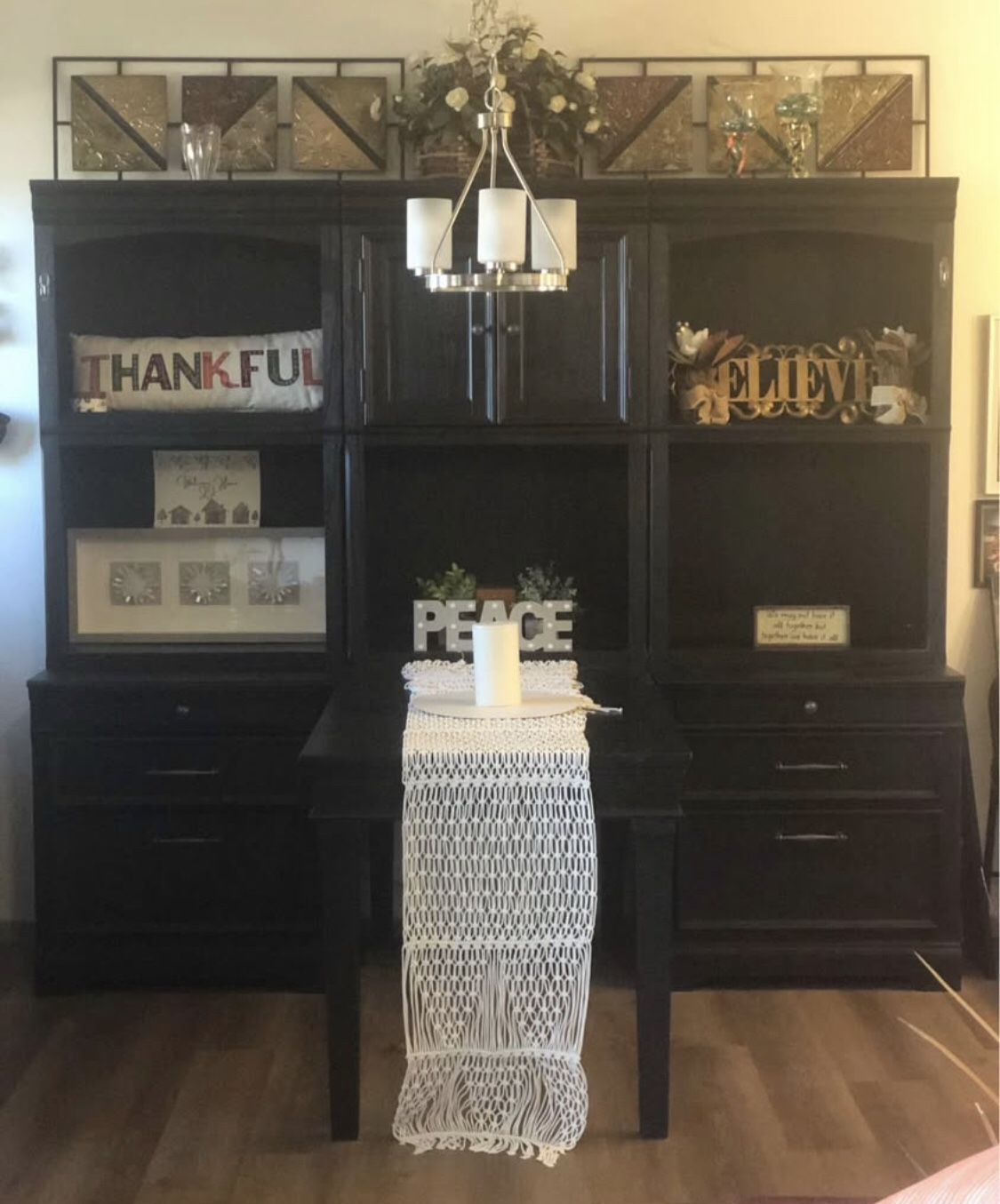 GORGEOUS LIGHTLY USED HUTCH/TABLE COMBO-$1,200