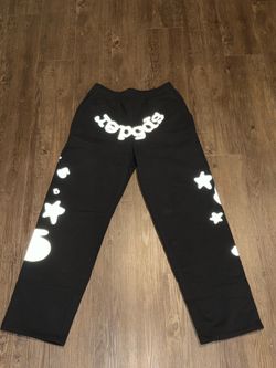 Sp5der Black & Reflective Sweatpants