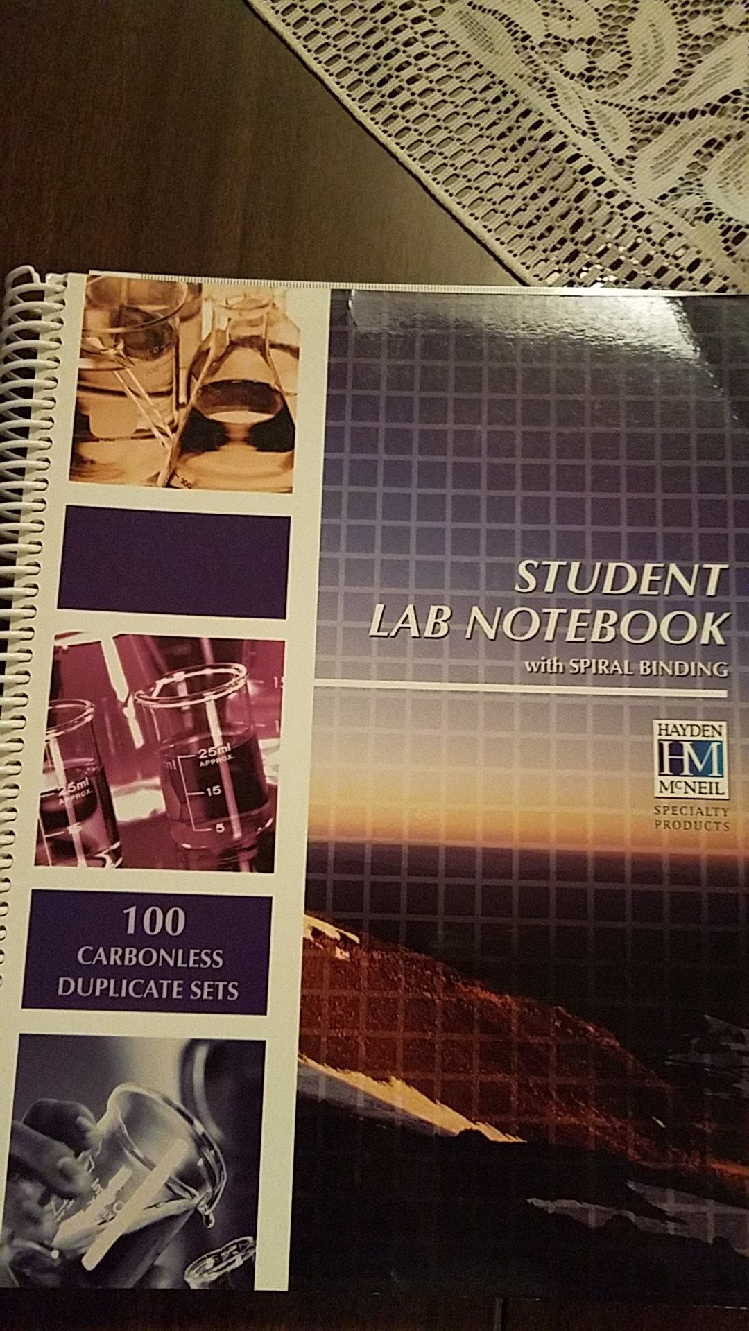 Student lab notebook