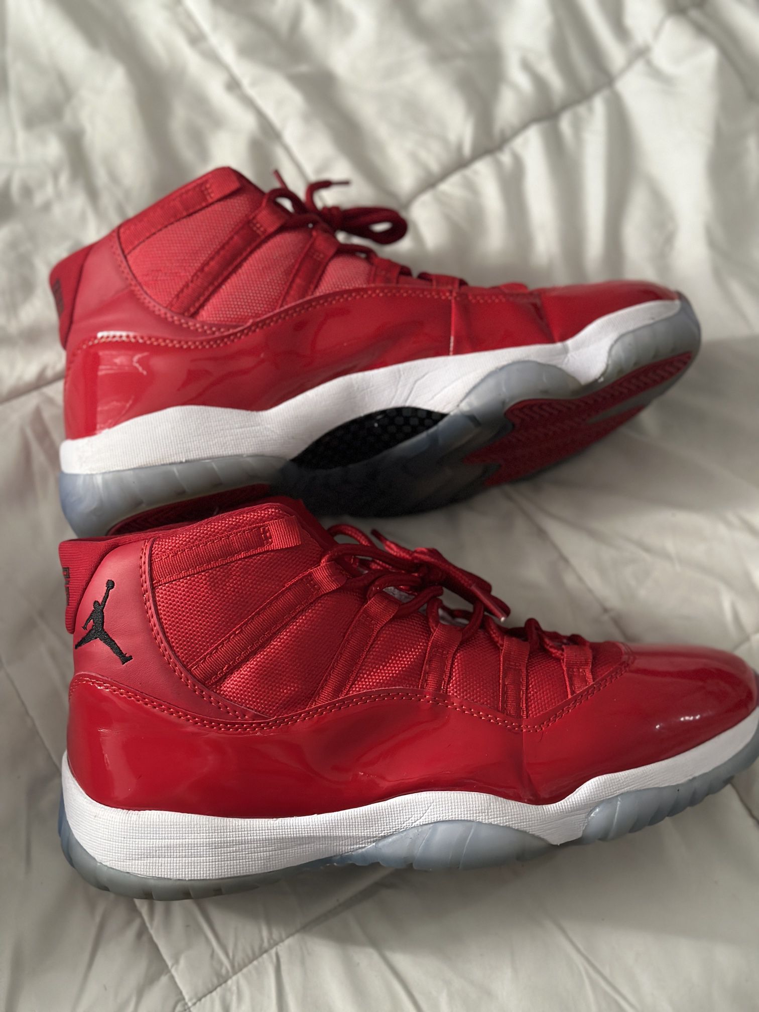 Used Men’s Size 13 Red Jordan 11s